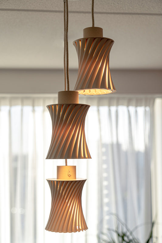 Zephyra | Beige Triple Hanglamp