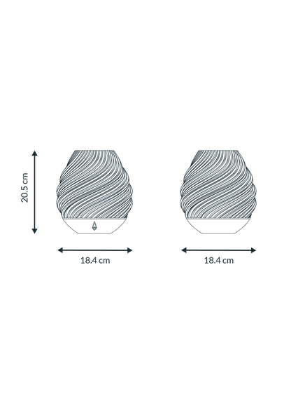 Seevlam Wulk | Rode Duurzame Tafellamp