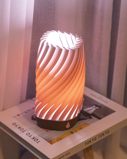 Roze Smalle Nautilus | Duurzame Tafellamp